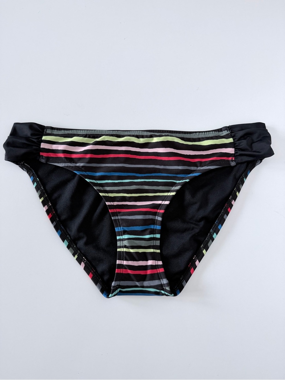 Title Nine Black Tide Wavy Stripes Tankini Top and Bottom Swimsuit Size M - Picture 9 of 12